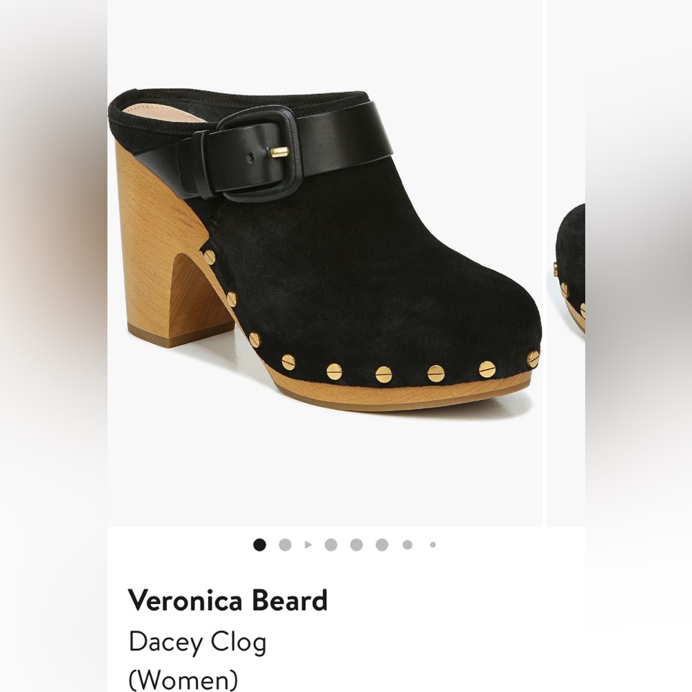 Veronica Beard Black and Tan Dacey Clog